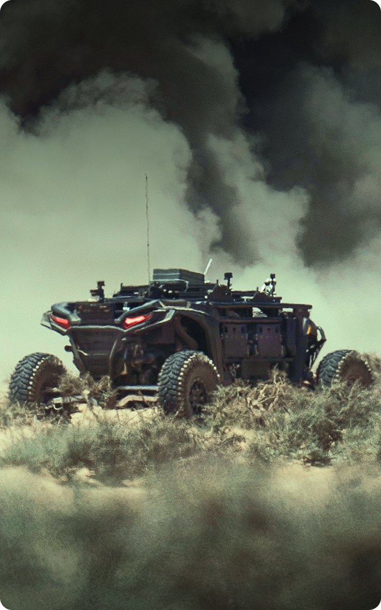 Off-road military vehicle